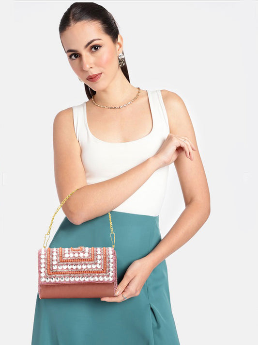 Designer beaded women and girls partywear clutch purse