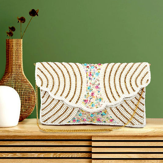 Partywear designer women & Girls beaded sling bag