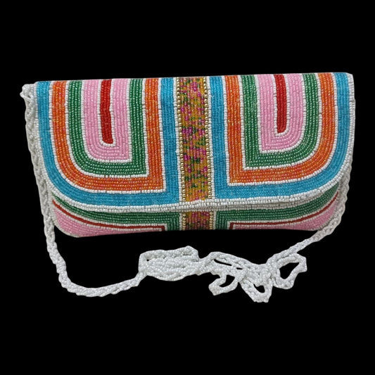 Designer Beaded Multi Beads women clutch purse