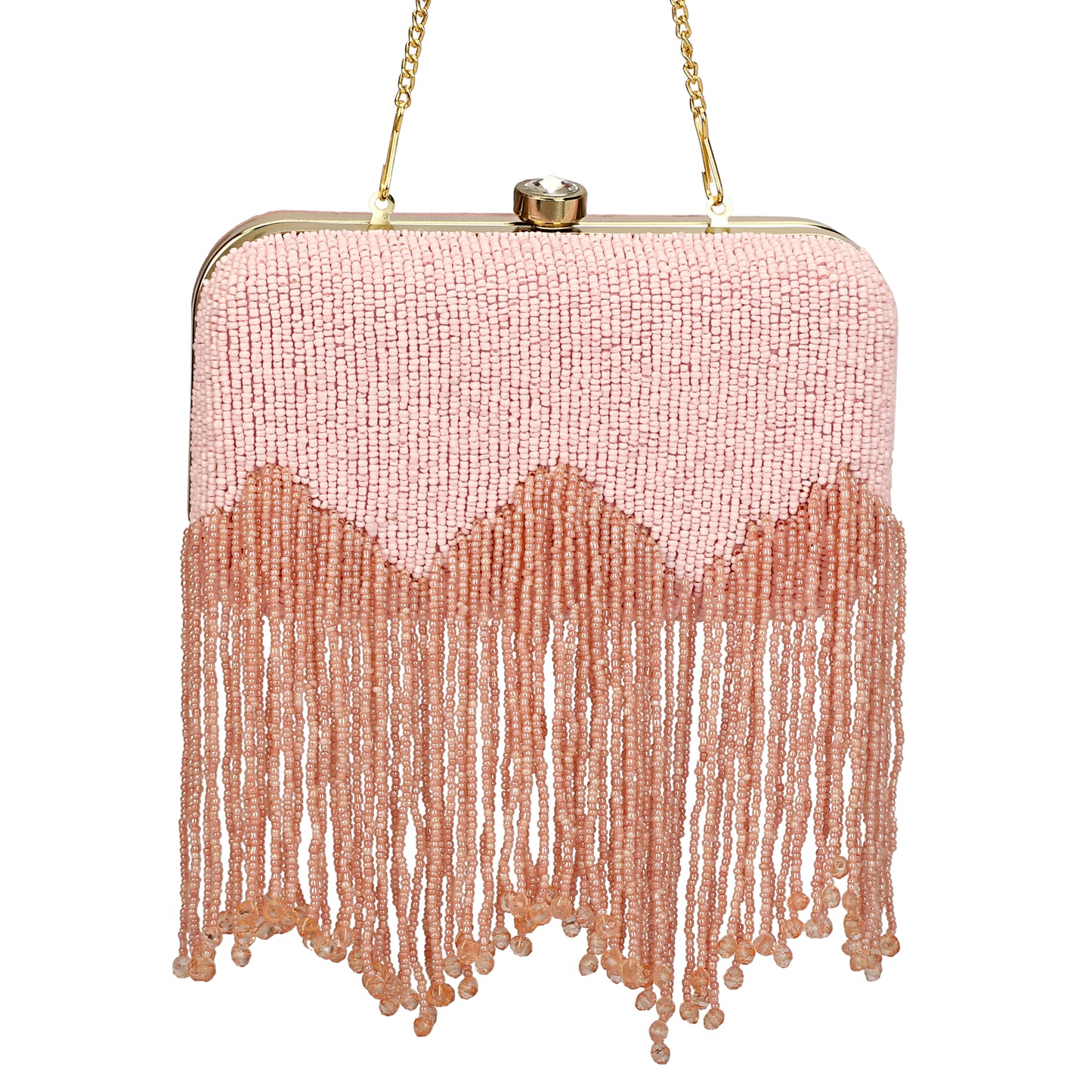 Beaded designer girls party clutch purse