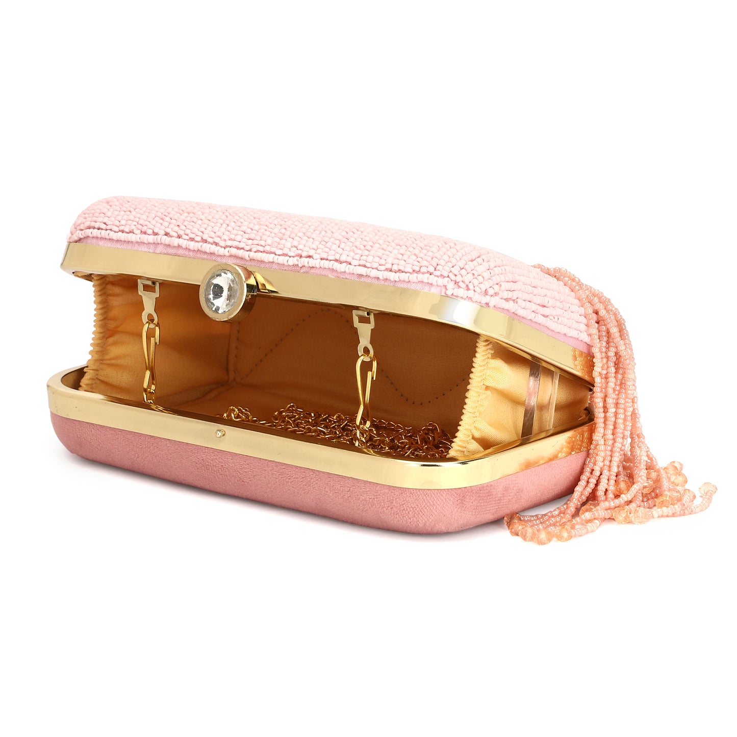 Beaded designer girls party clutch purse