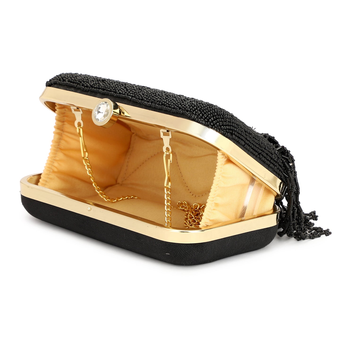 Beaded designer girls party clutch purse