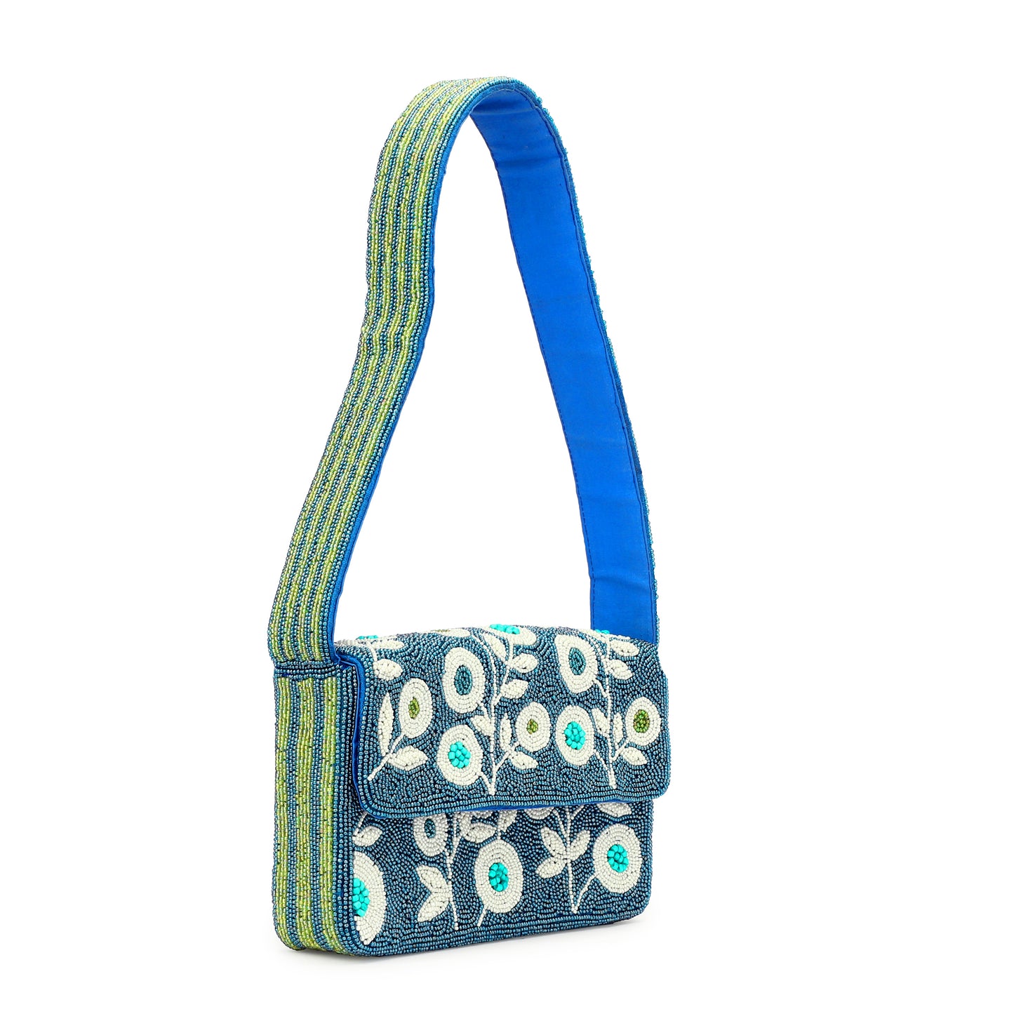 Women Clutch Purse Elegant Classy Stylish Shoulder Handbags With Chain Strap Clutch Purse (BlUE)