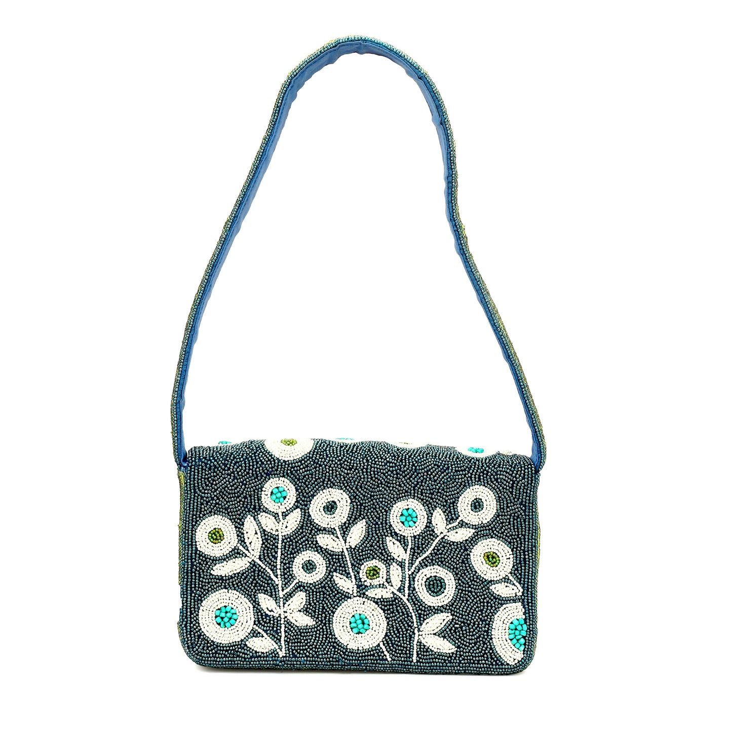 Women Clutch Purse Elegant Classy Stylish Shoulder Handbags With Chain Strap Clutch Purse (BlUE)