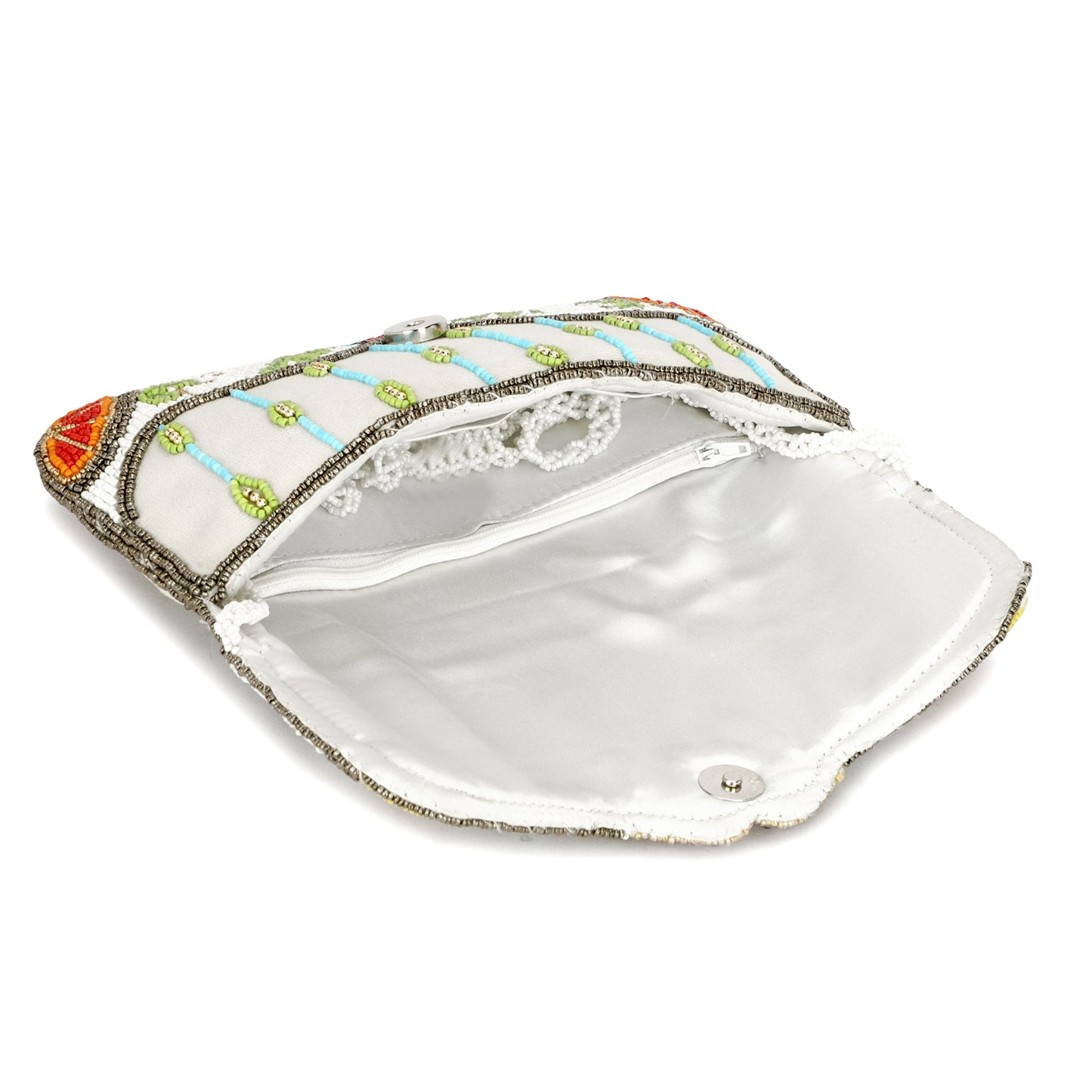 Butterfly design Handmade Beaded women clutch purse