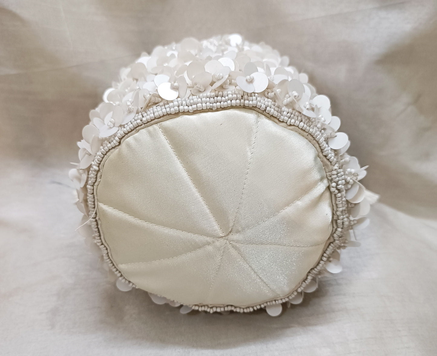 Zari Handmade Wedding Potli Bag | Embroidery Handbag With Beaded Chain For Women