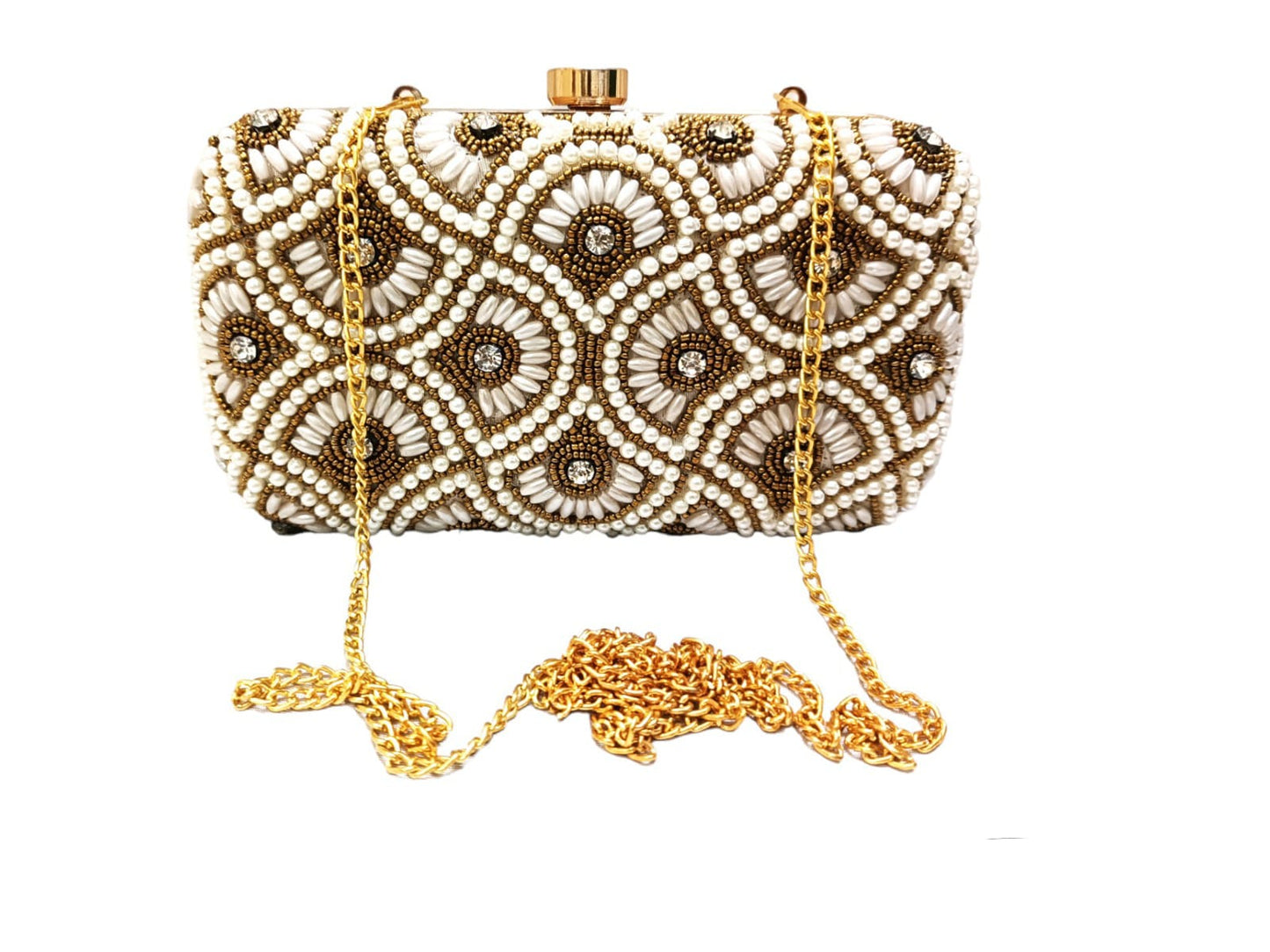 Modern design zardosi work handmade women wedding clutch purse