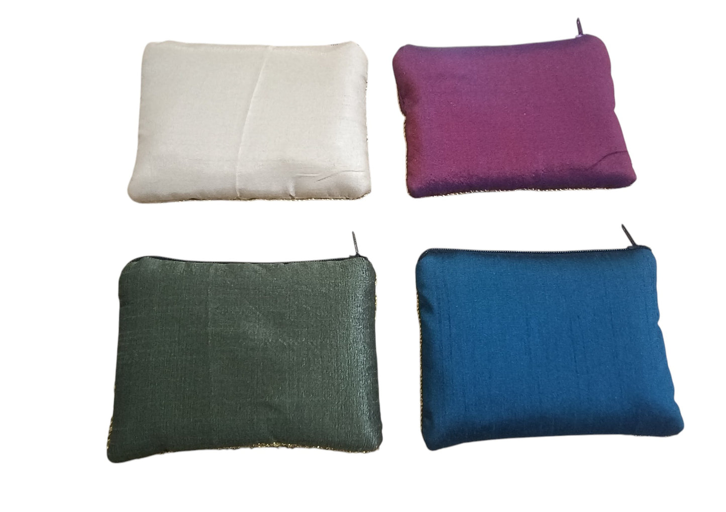 set of 4 pcs women & Girls coin pouch bags peacock design