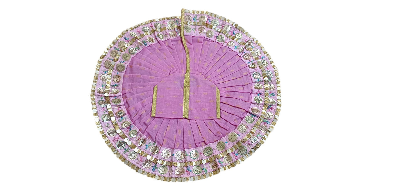 Puja Samadhaan Laddu Gopal Dress | Bal Gopal Dress | Krishna ji Vastra - Pink color