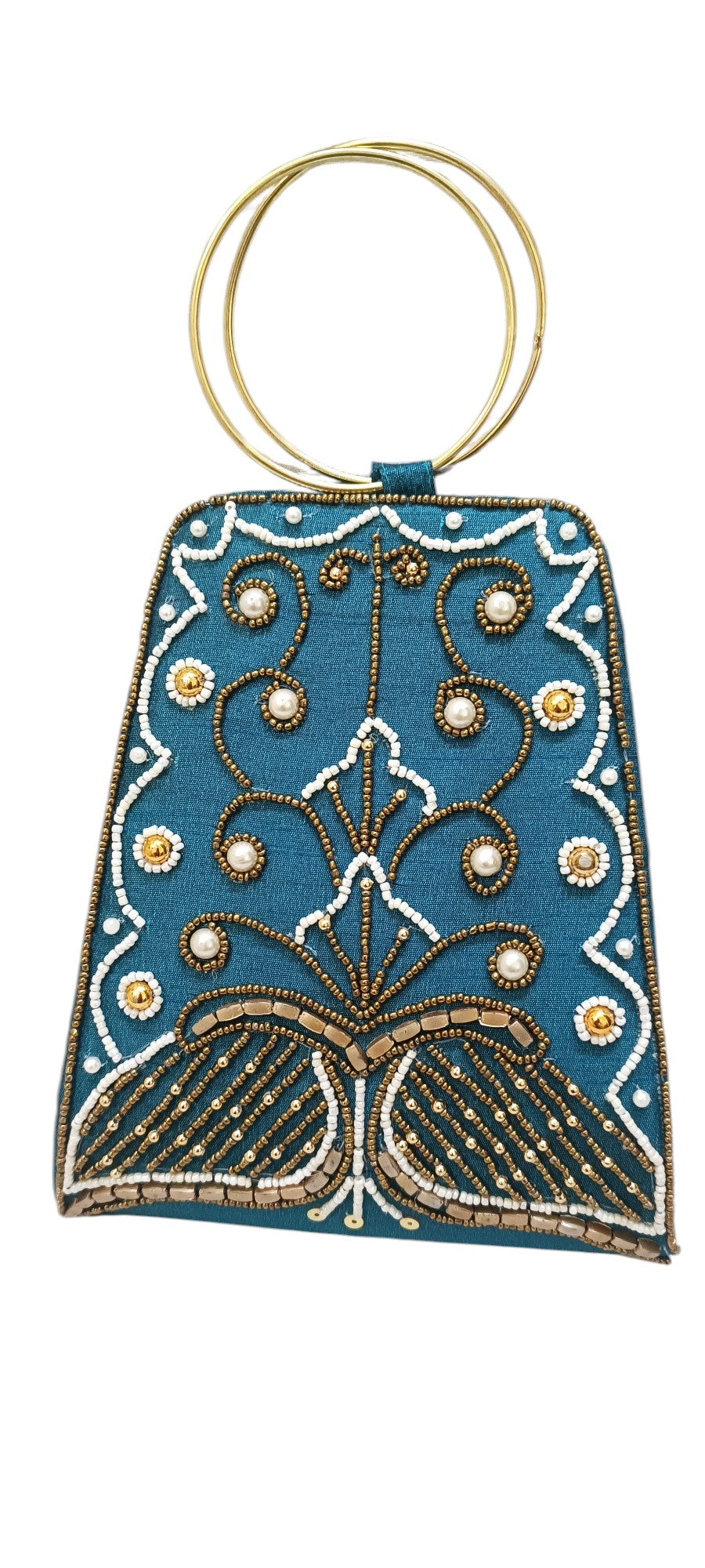 Trendy women bangle style fashion hand clutch