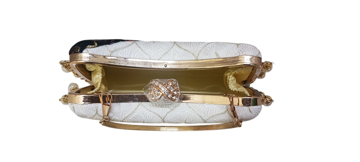 Latest style modern design women partywear clutch purse