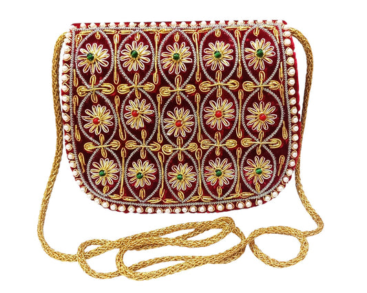 Zardosi work women clutch purse