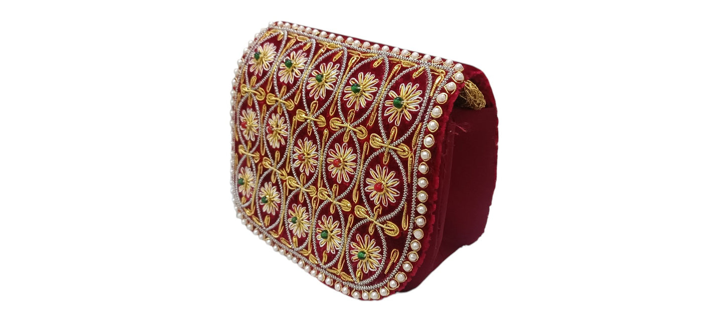 Zardosi work women clutch purse