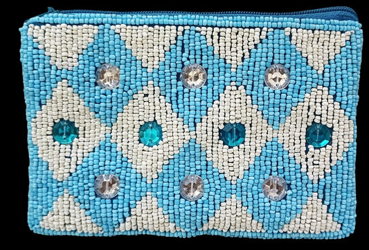 Stylish Handmade crafted modern design Beaded coin bag