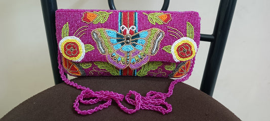 Butterfly women designer handmade clutch purse