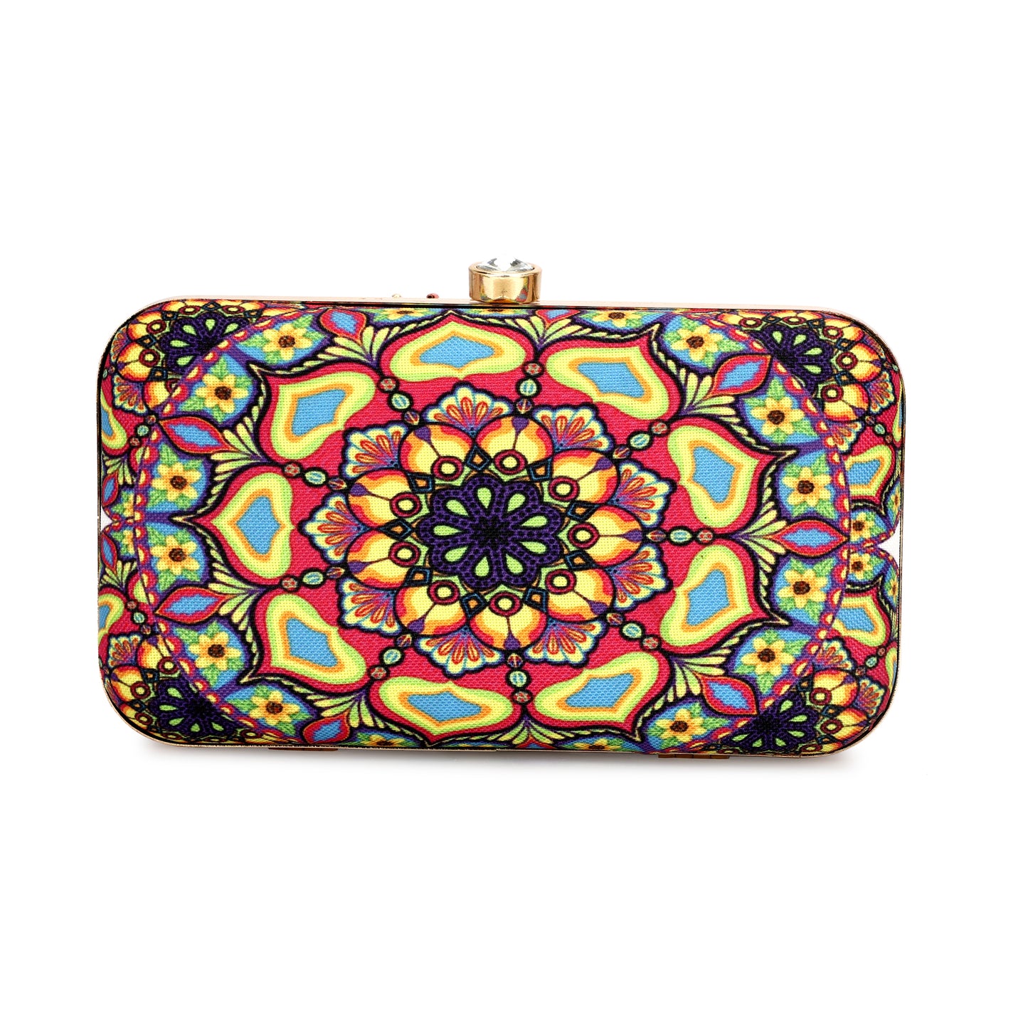 women Beaded print design latest style clutch purse