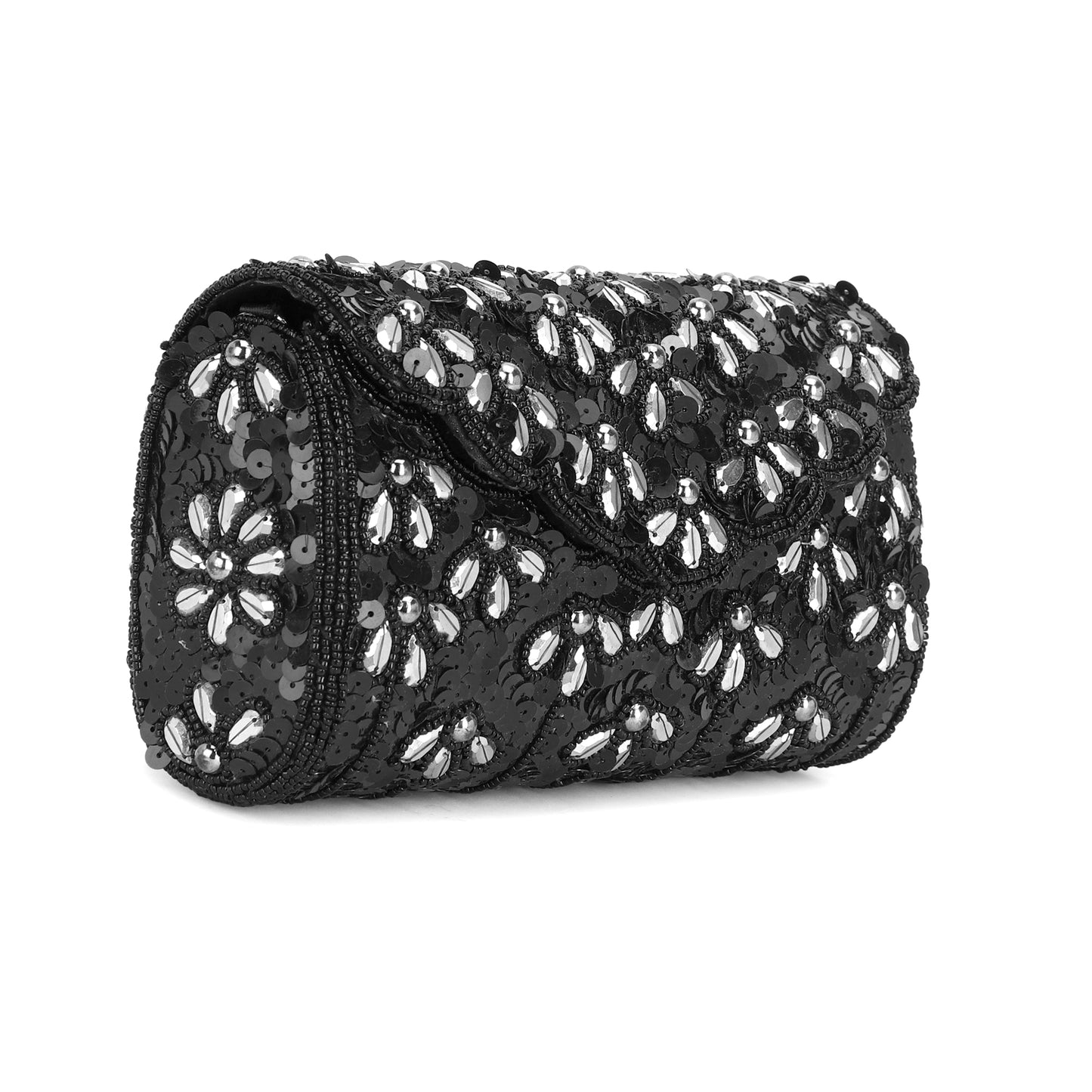 women black color partywear clutch purse