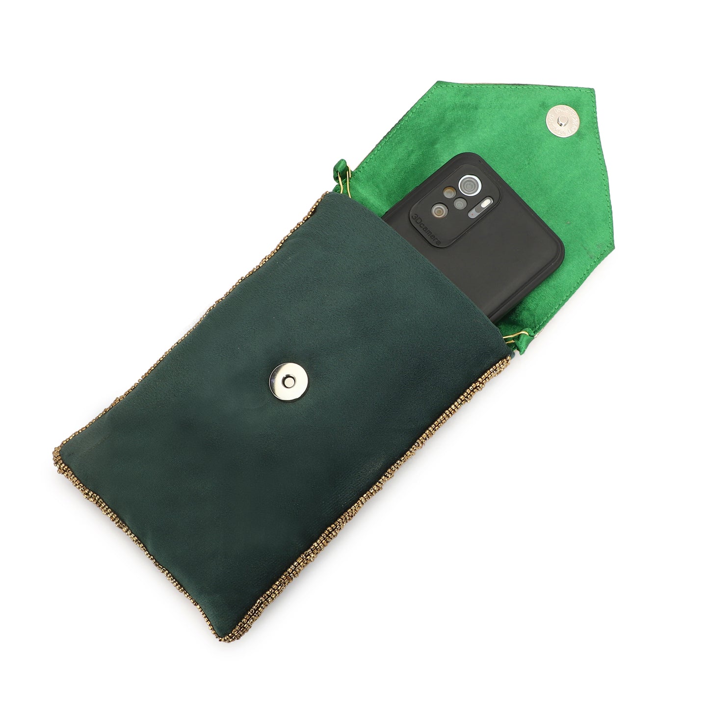 Designer Beaded women mobile pouch sling bag