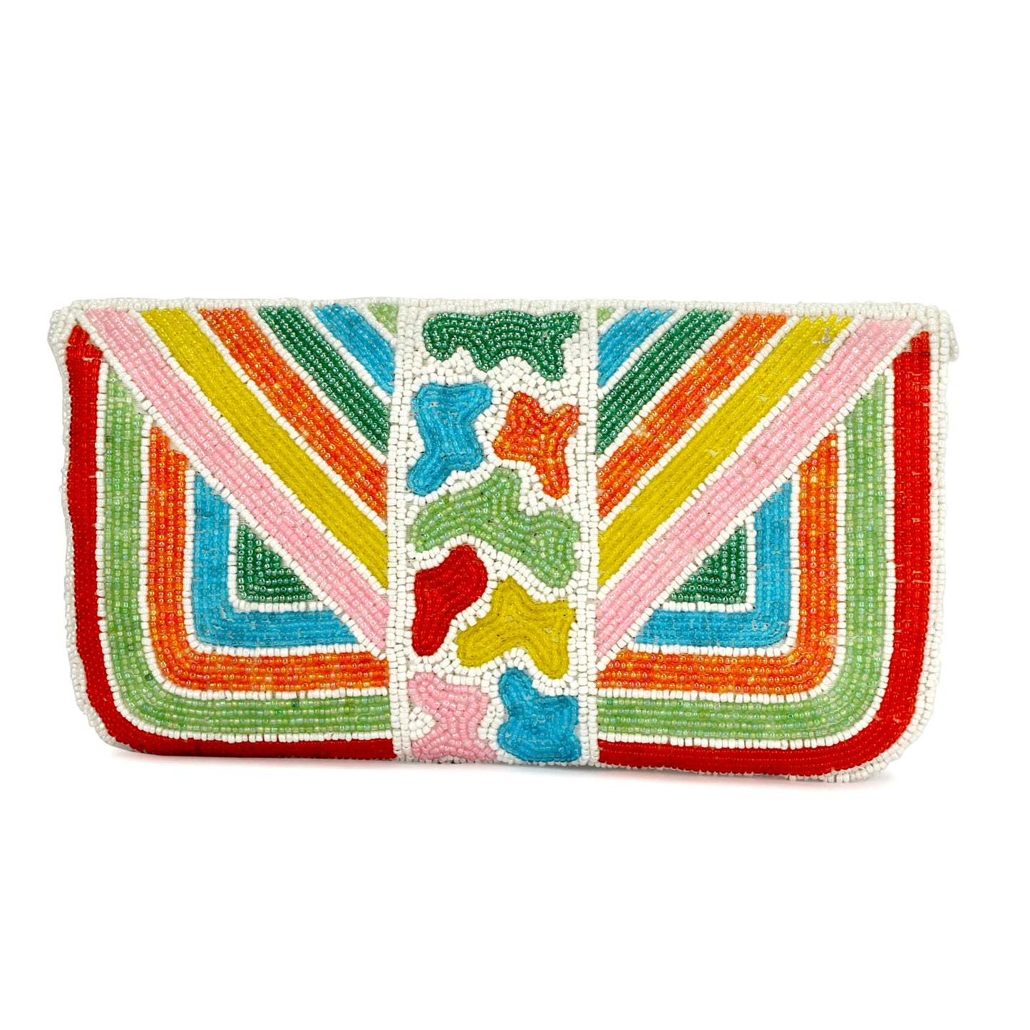 Multicolor women clutch purse