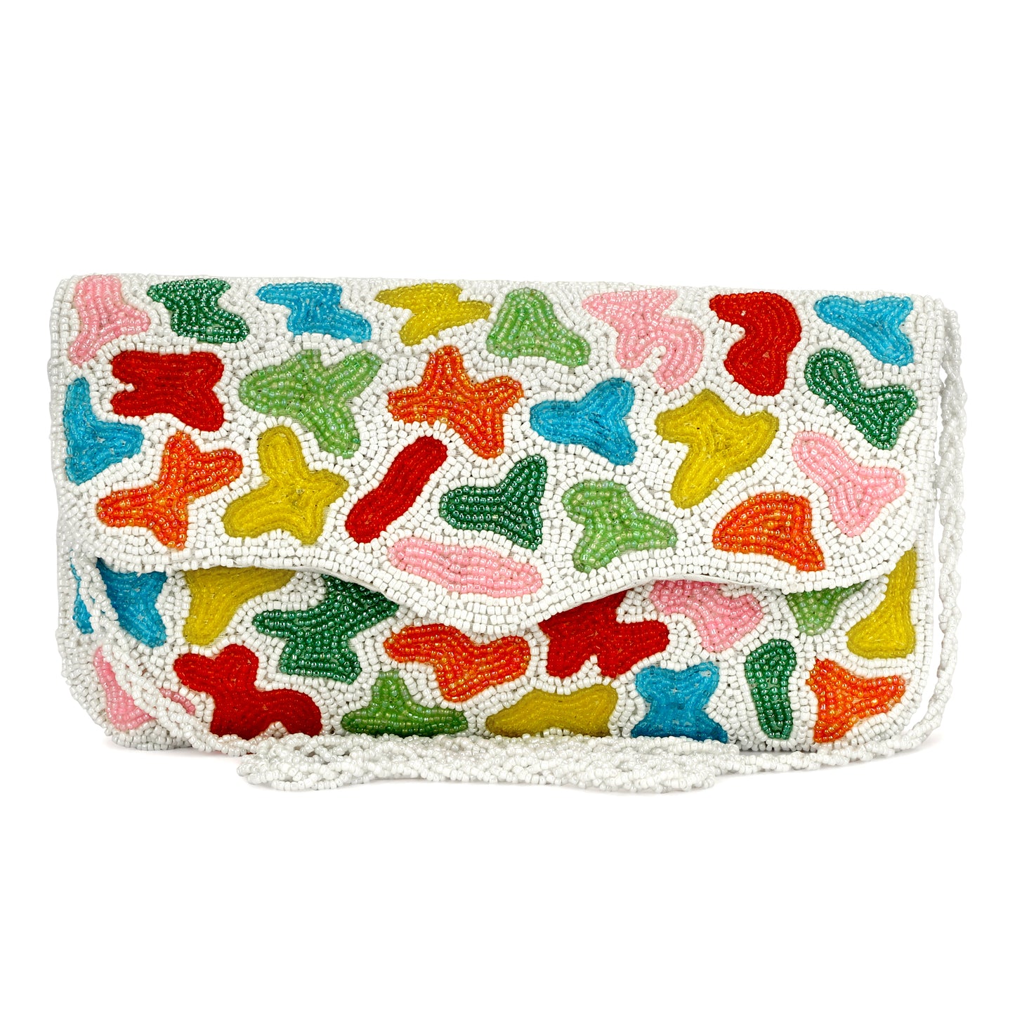 Multicolor women clutch purse
