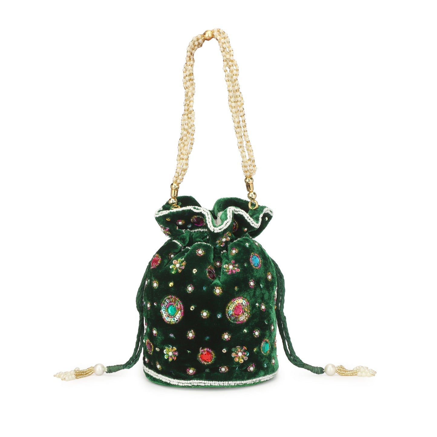 Ladies and girls traditonal velvet potli bag