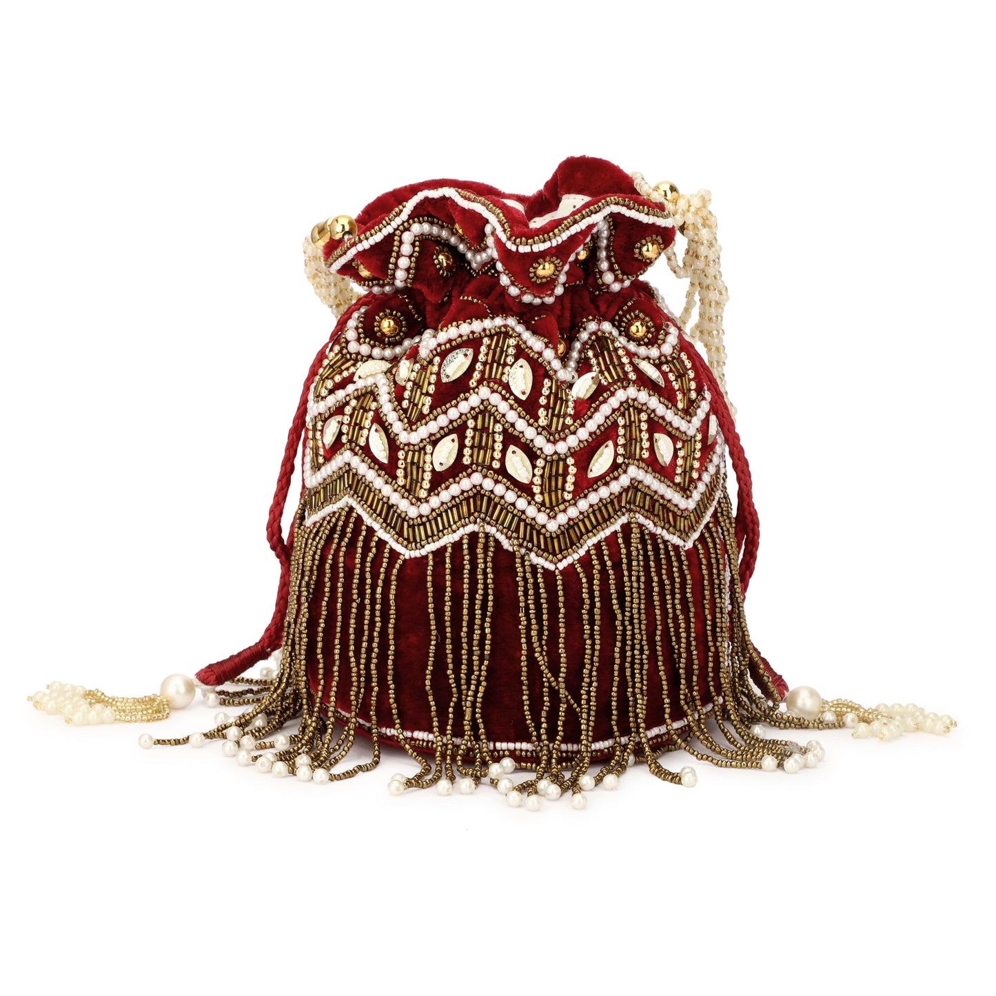 Handmade Stylish Embroidered Pouch for Weddings, Festivals & Parties