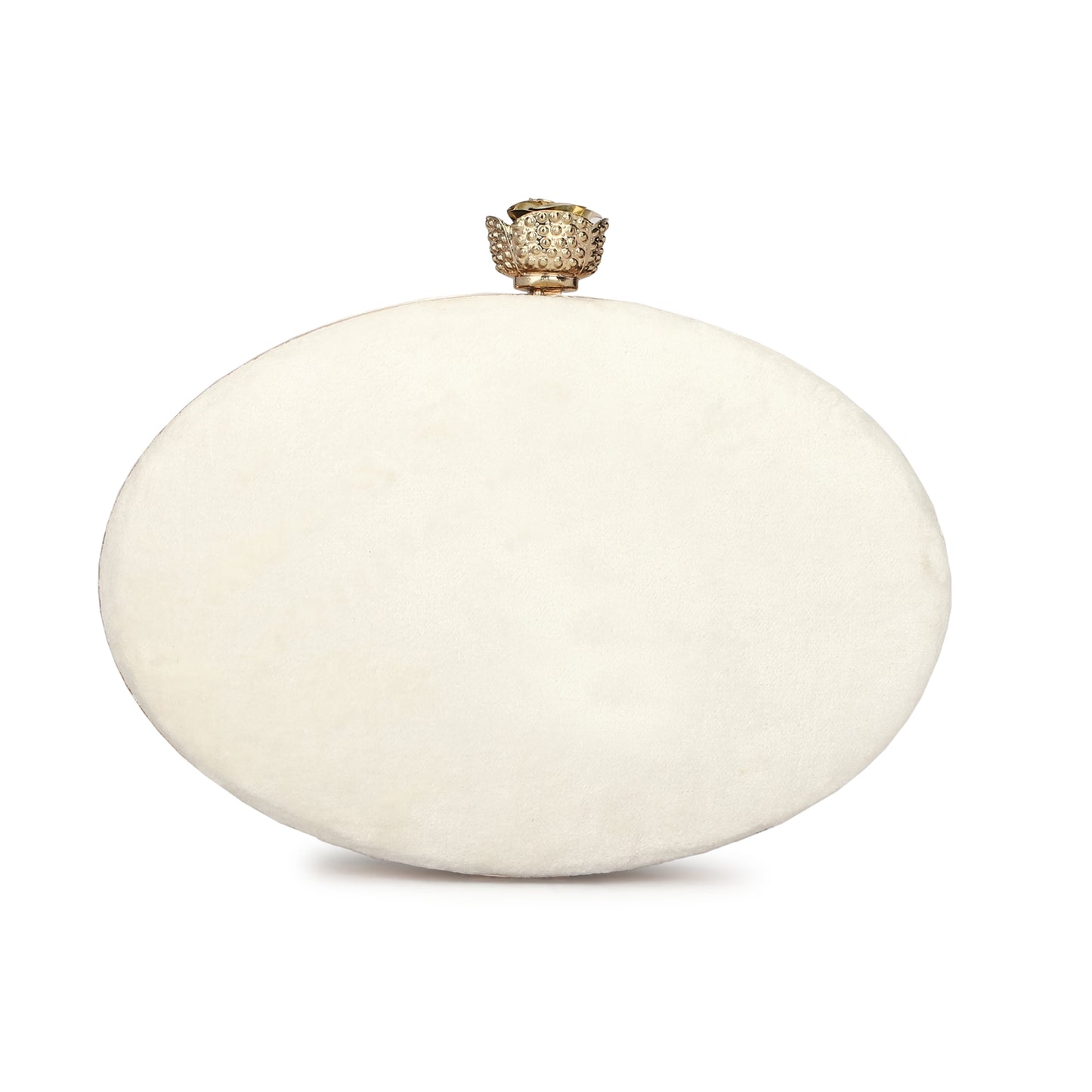 Artistic oval shape handmade women clutch box purse