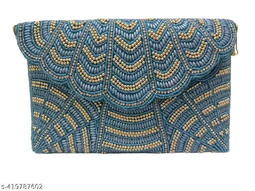 Designer beaded women clutch purse