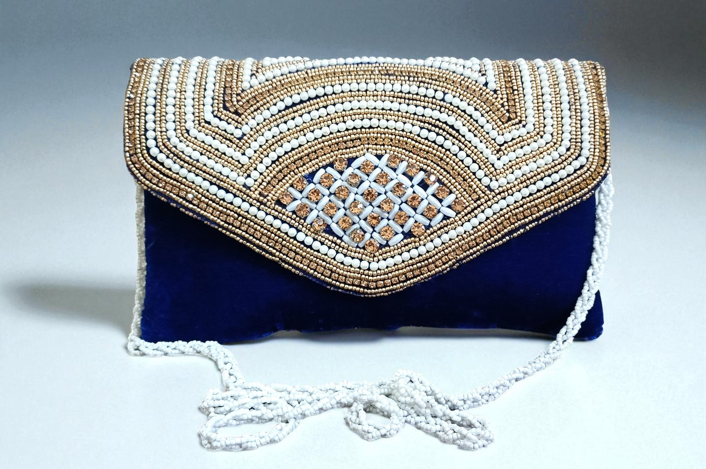 Designer Evening Party sling bah, sling bag For Women, Wedding Clutch, Gift for her, (Blue)