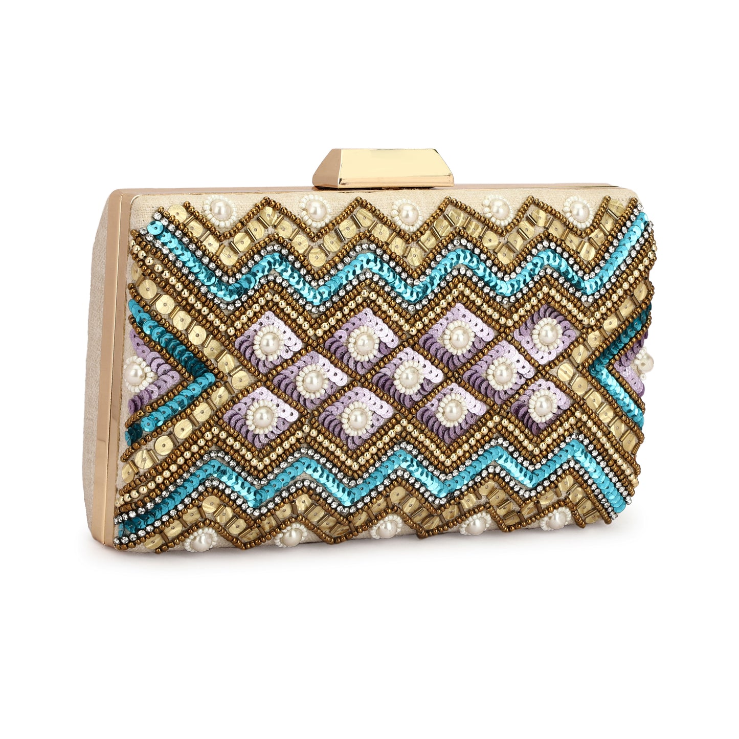 Beaded Sling Clutch Bag | Elegant & Versatile Designer Clutch for Women & Girls | Perfect for Weddings, Parties, & Daily Use | Multi-Color, Stylish Royal Look