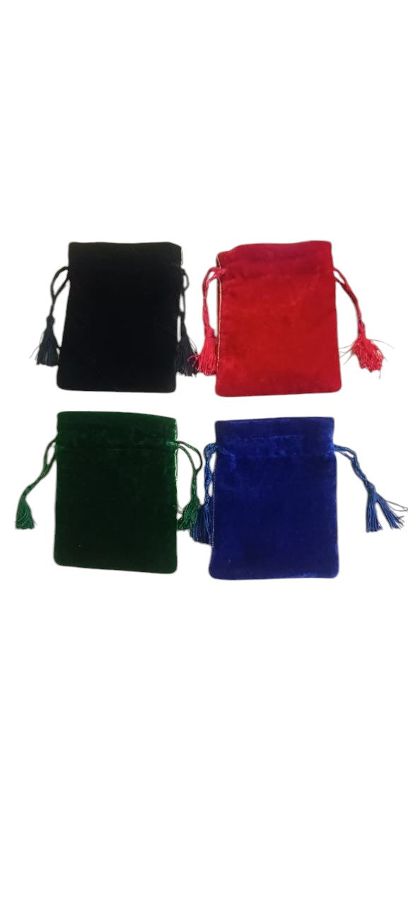 Zardosi work handmade velvet small pouch bags