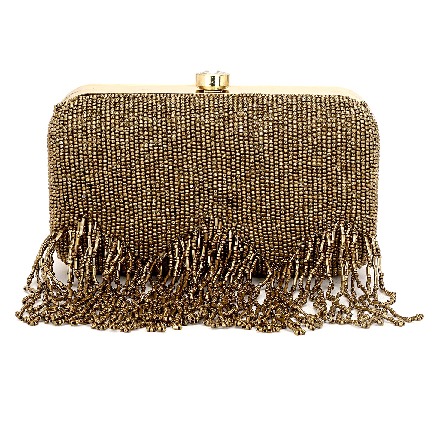 Beaded designer girls party clutch purse