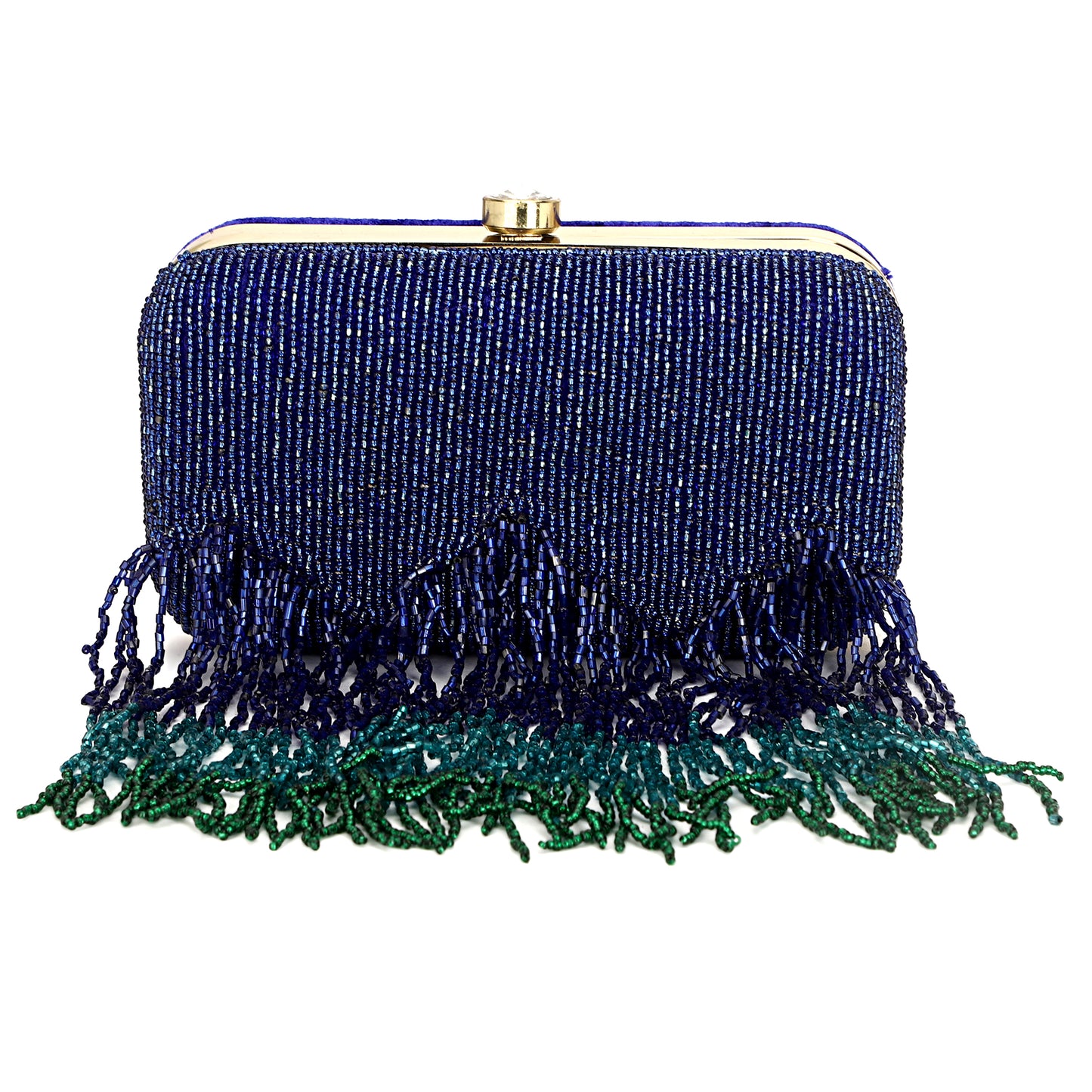 Beaded designer girls party clutch purse