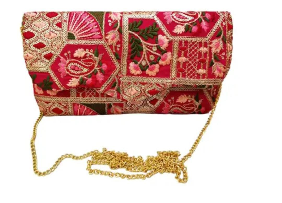 Wedding purpose women handmade clutch purse