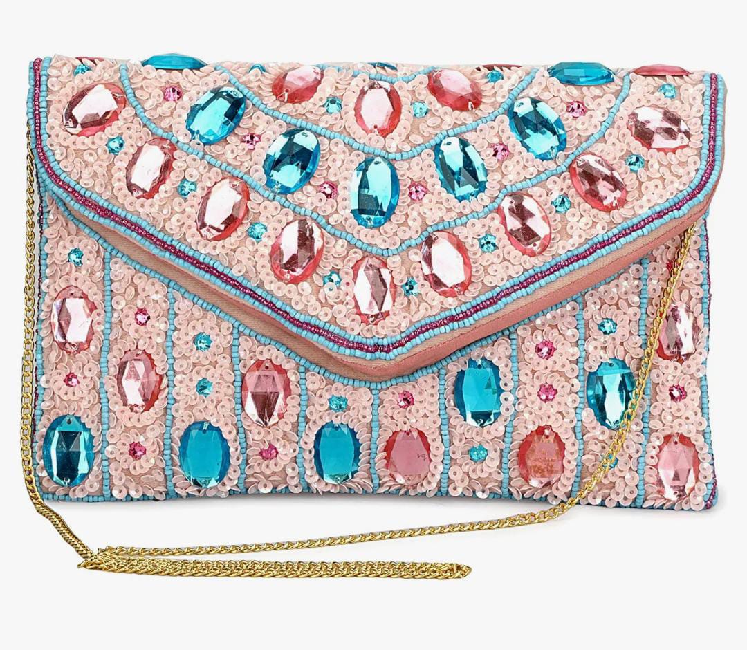 Trendy designer women beaded sling bag