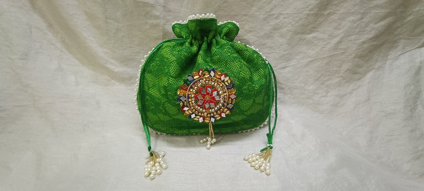 Women jute potli bag