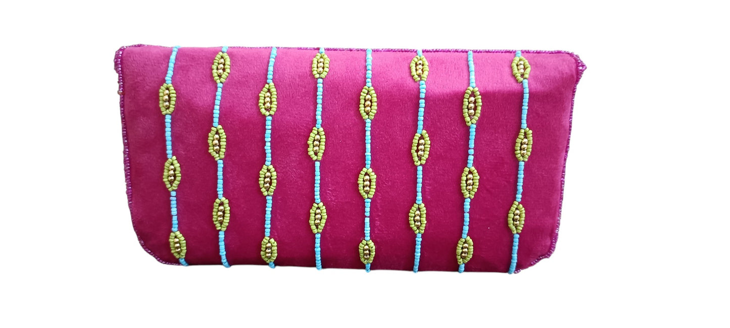 Butterfly women designer handmade clutch purse