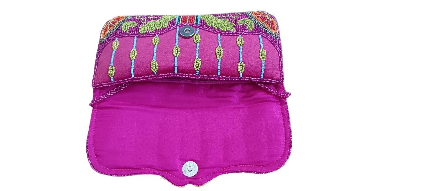 Butterfly women designer handmade clutch purse