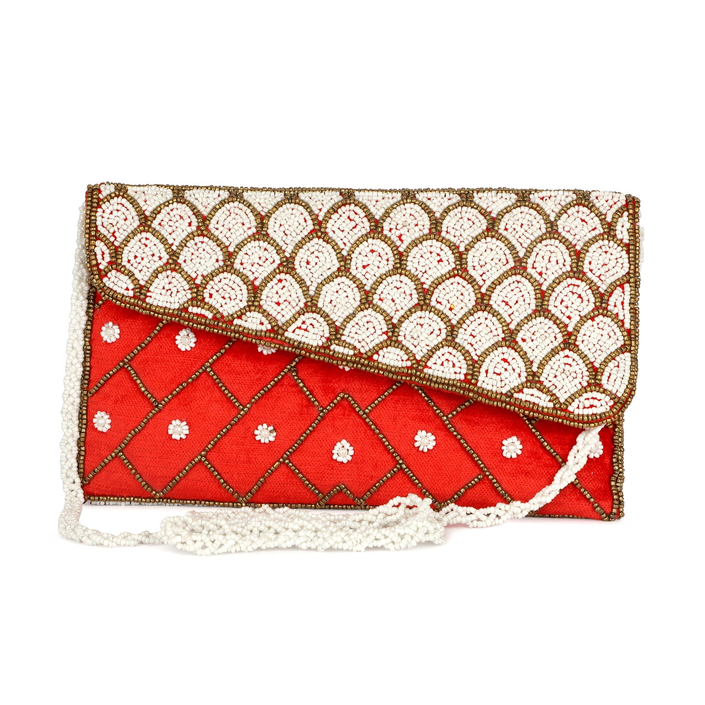 women beaded casual partywear sling bag