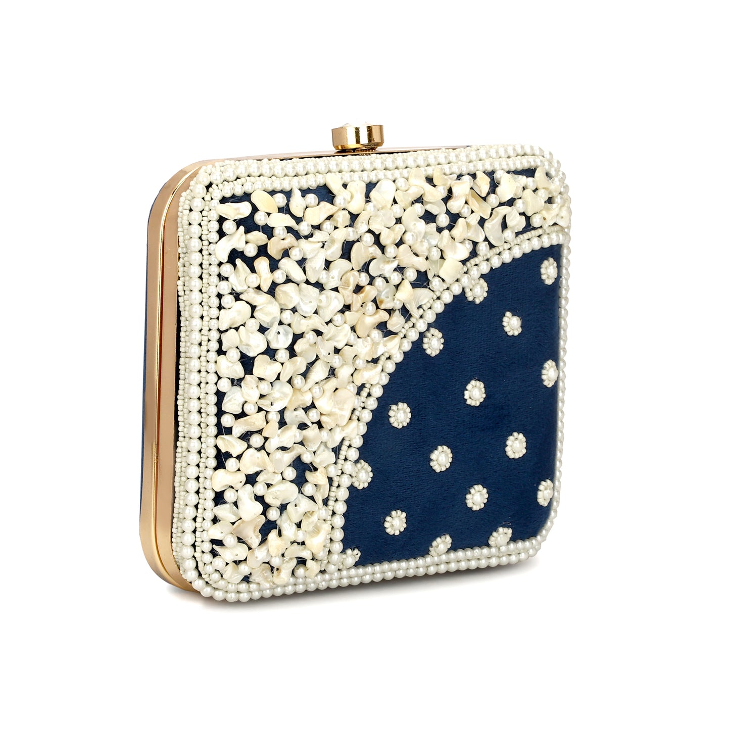 Pearl Beads hand work women and girls partywear clutch purse