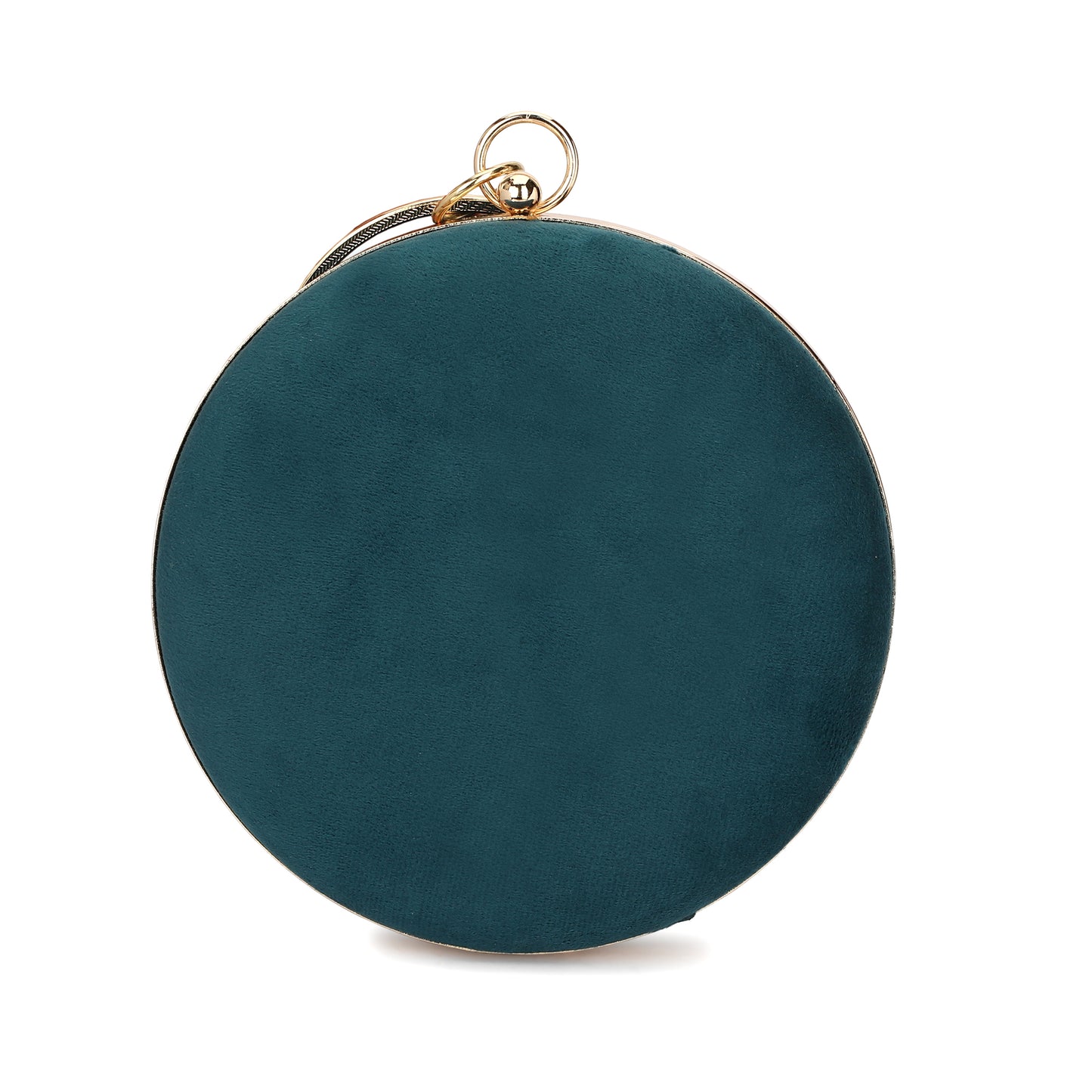 Designer women handmade partywear round shape clutch purse