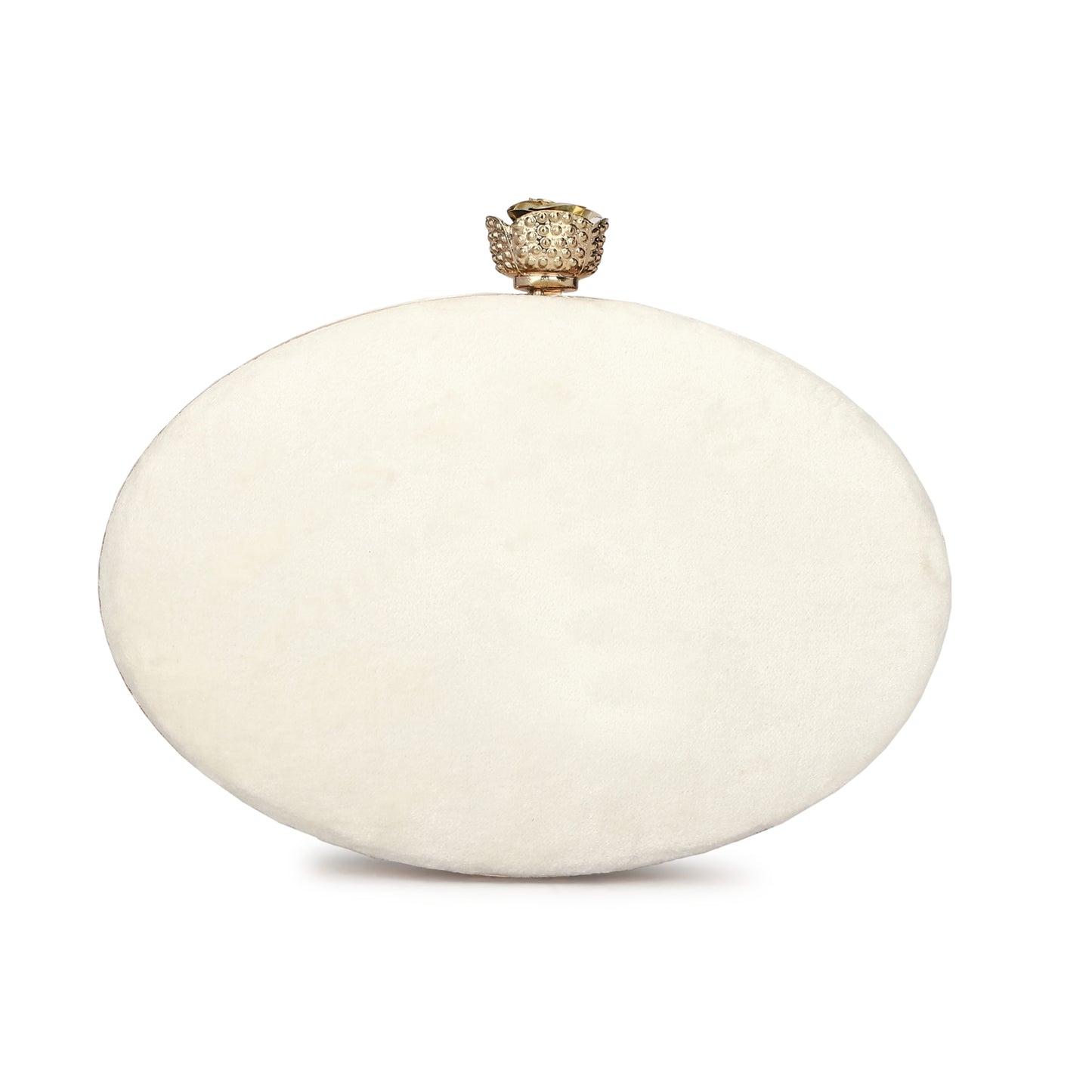 Artistic oval shape handmade women clutch box purse